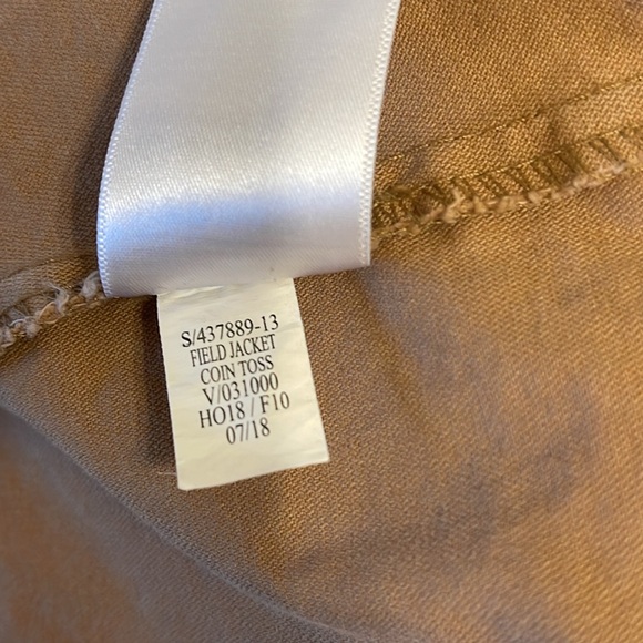 Old Navy Utility Jacket Medium Zip Up Drawstring Coat Camel Color Brown Tan - Picture 7 of 9